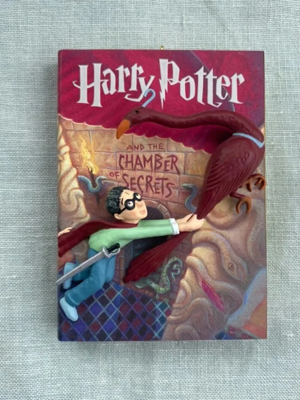 NIB NWT Hallmark Harry Potter and the Chamber of Secrets book ornament